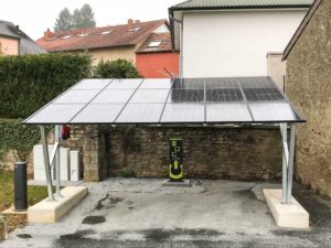 Solar-Carport in Schouweiler, Luxemburg